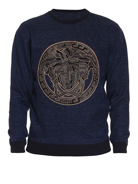 versace medusa head sweatshirt|versace medusa embellished shirts.